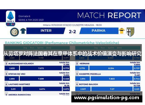 从劳塔罗对阵法国看其在意甲体系中的战术价值演变与影响研究